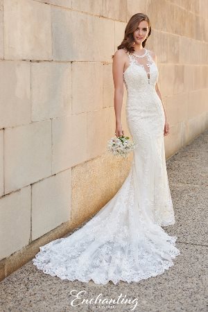 Wedding Dress - Enchanting By Mon Cheri SPRING 2020 Collection - 120164 - Lovely Lace and Tulle Fit and Flare Gown | EnchantingByMonCheri Bridal Gown