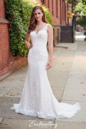 Wedding Dress - Enchanting By Mon Cheri SPRING 2020 Collection - 120171 - Exquisite Lace and Tulle A-line Gown | EnchantingByMonCheri Bridal Gown