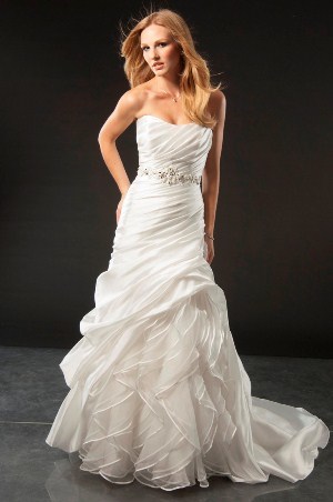 Wedding Dress - JAI Style 9154 - Asymetrical Organza (Venetian) | Jai ...