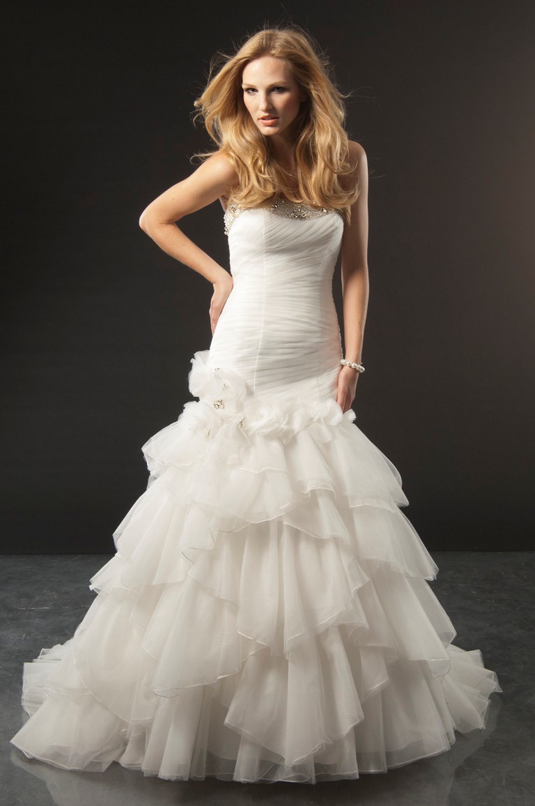 Wedding Dress - JAI Style 9159 - Fit & Flare Tulle | Jai Bridal Gown
