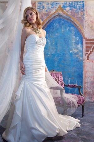 Wedding Dress - JAI SPRING 2013 BRIDAL 9184 - Shimmer Satin | Jai Bridal Gown