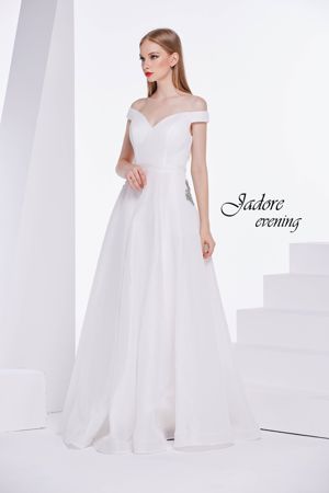 Wedding Dress - Jadore Collection - Layered Fishnet Ball Gown J14023 | Jadore Bridal Gown