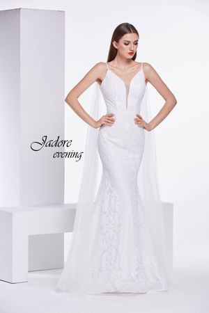 Wedding Dress - Jadore Collection - V-Neck Sequin Dress J14032 | Jadore Bridal Gown