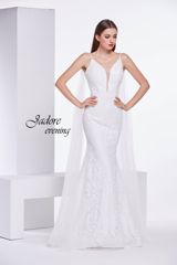 Bridal Dress: Jadore Collection - V-Neck Sequin Dress J14032 