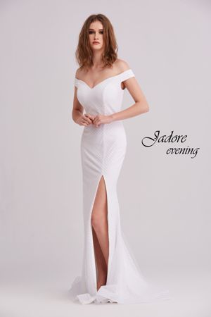 Wedding Dress - Jadore Collection - Off Shoulder Glitter Dress J15021 | Jadore Bridal Gown