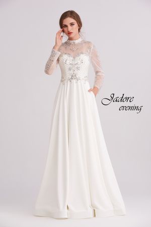 Wedding Dress - Jadore Collection - Long Sleeve Beaded Dress J15022 | Jadore Bridal Gown