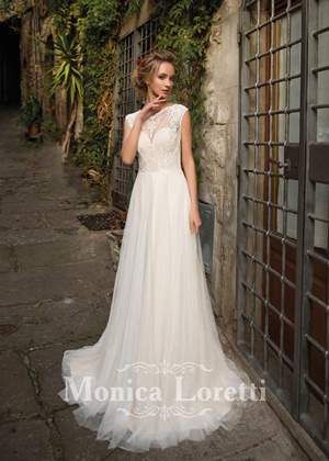 Wedding Dress - Monica Loretti 2017 Collection - 4125 - MINERVA | MonicaLoretti Bridal Gown