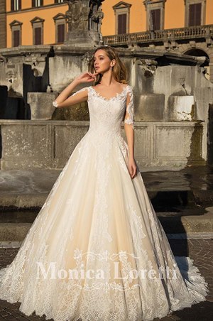 Wedding Dress - Monica Loretti 2017 Collection - 4151 - OLESA | MonicaLoretti Bridal Gown