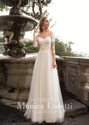 Wedding Dress - Monica Loretti 2017 Collection - 4161 - MIREIA | MonicaLoretti Bridal Gown