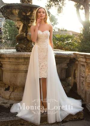 Wedding Dress - Monica Loretti 2017 Collection - 4171.2 - ORIANA + SKIRT | MonicaLoretti Bridal Gown