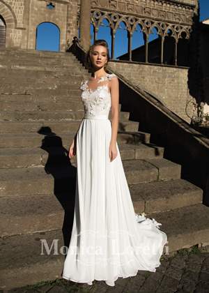 Wedding Dress - Monica Loretti 2017 Collection - 4195 - MARILIA | MonicaLoretti Bridal Gown