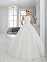 Bridal Dress: Sans Pareil Bridal Collection 2016: 1000 - Embroidered appliques on sleeveless tulle ballgown 