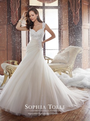 Wedding Dress - Sophia Tolli FALL 2015 Collection - Y21508 Sidney | SophiaTolliByMonCheri Bridal Gown