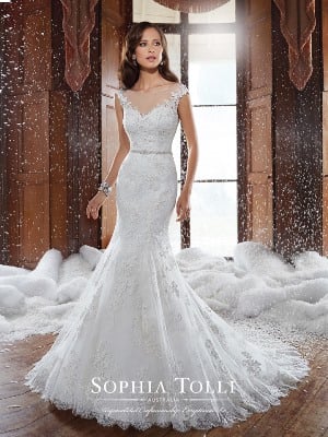 Wedding Dress - Sophia Tolli FALL 2015 Collection - Y21512 Spencer | SophiaTolliByMonCheri Bridal Gown