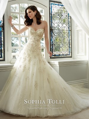 Wedding Dress - Sophia Tolli SPRING 2016 Collection - Y11630 Kim | SophiaTolliByMonCheri Bridal Gown