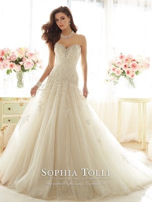 Wedding Dress - Sophia Tolli SPRING 2016 Collection - Y11637 Marquesa | SophiaTolliByMonCheri Bridal Gown