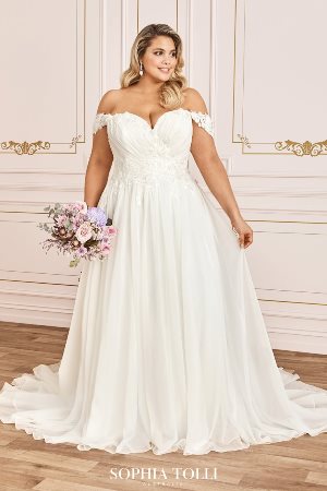 Wedding Dress - Sophia Tolli SPRING 2020 Collection - Y12028LS - Esther | PlusSize Bridal Gown