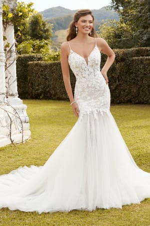 Wedding Dress - Sophia Tolli Bridal Collection - Y12236 - Sexy Mermaid Wedding Dress With Sheer Skirt | SophiaTolliByMonCheri Bridal Gown