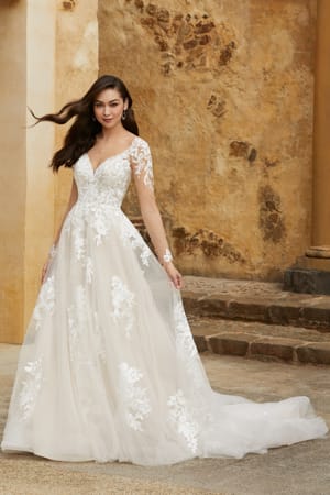 Wedding Dress - Sophia Tolli Bridal Collection - Y12241 - Classic Floral Lace A-Line Wedding Gown | SophiaTolliByMonCheri Bridal Gown
