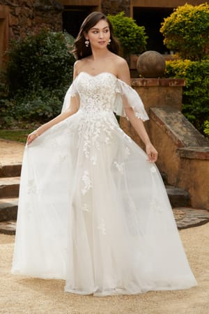 Wedding Dress - Sophia Tolli Bridal Collection - Y12243 - Romantic Tulle Off The Shoulder Wedding Dress | SophiaTolliByMonCheri Bridal Gown