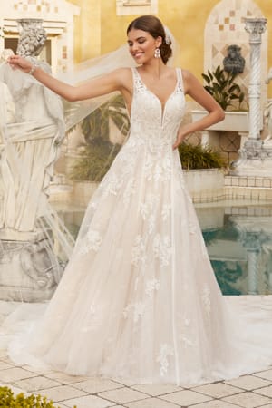 Wedding Dress - Sophia Tolli Bridal Collection - Y12246 - Modern Bohemian A-Line Wedding Dress | SophiaTolliByMonCheri Bridal Gown