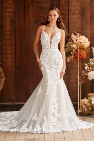 Wedding Dress - Sophia Tolli Bridal Collection - Y22264 - Graphic Beaded Lace Fit And Flare Wedding Gown | SophiaTolliByMonCheri Bridal Gown