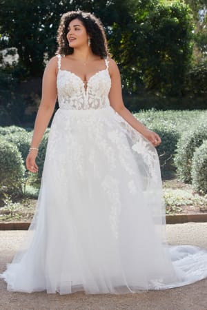 Wedding Dress - Sophia Tolli Bridal Collection - Y3101 - Enchanting A-Line Bridal Gown With Floral Lace | SophiaTolliByMonCheri Bridal Gown