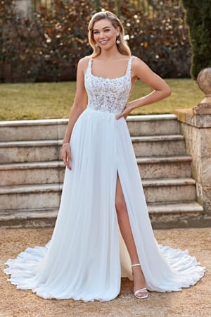 Wedding Dress - Sophia Tolli Bridal Collection - Y3105 - Beach Wedding Dress With Skirt Split | SophiaTolliByMonCheri Bridal Gown