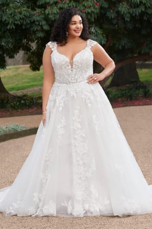 Wedding Dress - Sophia Tolli Bridal Collection - Y3107 - Bohemian Bridal Gown With Illusion Back | SophiaTolliByMonCheri Bridal Gown