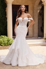 Bridal Dress: Sophia Tolli Bridal Collection - Y3124 - Sexy Sparkly Wedding Dress With Unique Back Feature