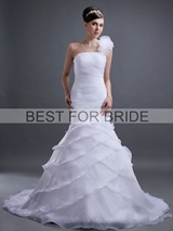 Bridal Dress: Best for Bride Bridal 2012 Collection - BFB2715 Silk Organza One Shoulder Gown 