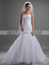 Bridal Dress: Best for Bride Bridal 2012 Collection - BFB2716 Organza Trumpet Beaded Gown 