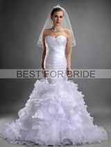 Bridal Dress: Best for Bride Bridal 2012 Collection - BFB2737 Sweetheart Satin Organza Gown 