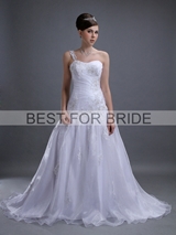 Bridal Dress: Best for Bride Bridal 2012 Collection - BFB2749 One shoulder A-Line Organza Gown 
