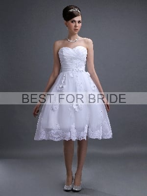Wedding Dress - Best for Bride Bridal 2012 Collection - BFB2755 Strapless Tea Length Gown | BestforBride Bridal Gown