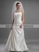 Bridal Dress: Best for Bride Bridal 2012 Collection - BFB2756 Slim A-Line Satin Gown 