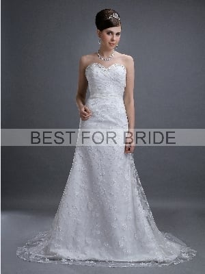 Wedding Dress - Best for Bride Bridal 2012 Collection - BFB2757 Slim A-Line Lace Gown | BestforBride Bridal Gown