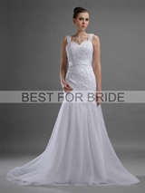 Bridal Dress: Best for Bride Bridal 2012 Collection - BFB2778 Point D'esprit Over Re-Embroidered Lace Gown 