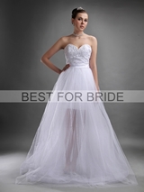 Bridal Dress: Best for Bride Bridal 2012 Collection - BFB2781 Two-In-One Lace Organza Gown 