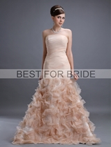 Bridal Dress: Best for Bride Bridal 2012 Collection - BFB2784 Fit and Flair Strapless Pleated Gown 