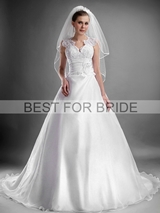Bridal Dress: Best for Bride Bridal 2012 Collection - BFB2789 A-Line Lace Organza Gown 