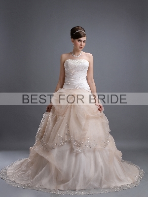Wedding Dress - Best for Bride Bridal 2012 Collection - BFB2808 Satin Organza Embroidery Ball Gown | BestforBride Bridal Gown