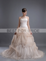 Bridal Dress: Best for Bride Bridal 2012 Collection - BFB2808 Satin Organza Embroidery Ball Gown 