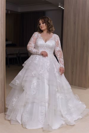 Wedding Dress - Maria Mitchello - Plus sizes - The Shades of Love Collection: PS2001 | PlusSize Bridal Gown