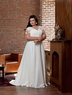 Wedding Dress - Maria Mitchello - Plus sizes - The Superiority Collection: PS2217 | PlusSize Bridal Gown