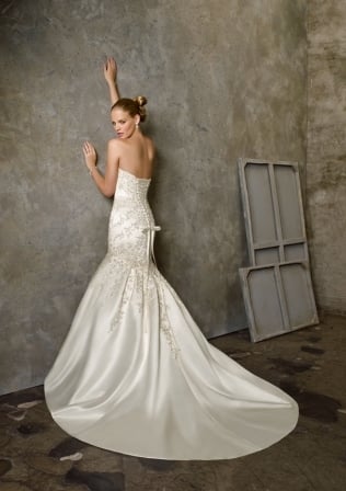 Wedding Dress - Mori Lee Bridal Collection: 2512 - Duchess Satin with Embroidery | MoriLee Bridal Gown