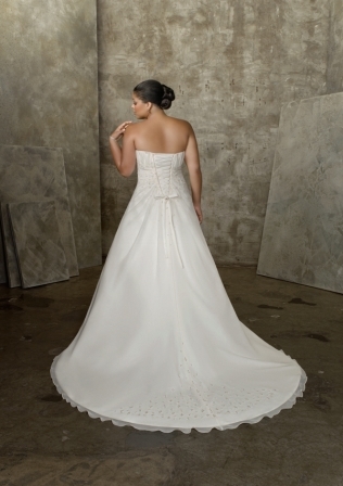 Wedding Dress - Mori Lee Julietta: 3055 - Beading on Delicate Chiffon | PlusSize Bridal Gown