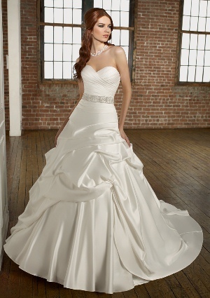 Wedding Dress - Mori Lee Blue FALL 2011 Collection: 4863 - Duchess Satin | MoriLee Bridal Gown
