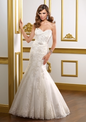 Wedding Dress - Mori Lee Bridal SPRING 2012 Collection: 1807 - EMBROIDERED LACE ON ENGLISH NET | MoriLee Bridal Gown