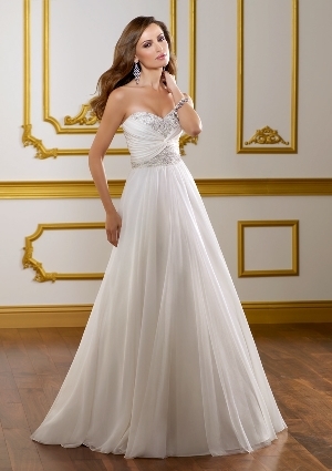 Wedding Dress - Mori Lee Bridal SPRING 2012 Collection: 1809 - DELICATE CHIFFON & TULLE W/EMBROIDERY | MoriLee Bridal Gown